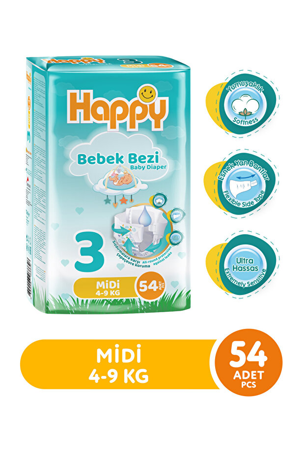 Happy Bebek Bezi Midi 3 No 54 Lü - Görsel 3